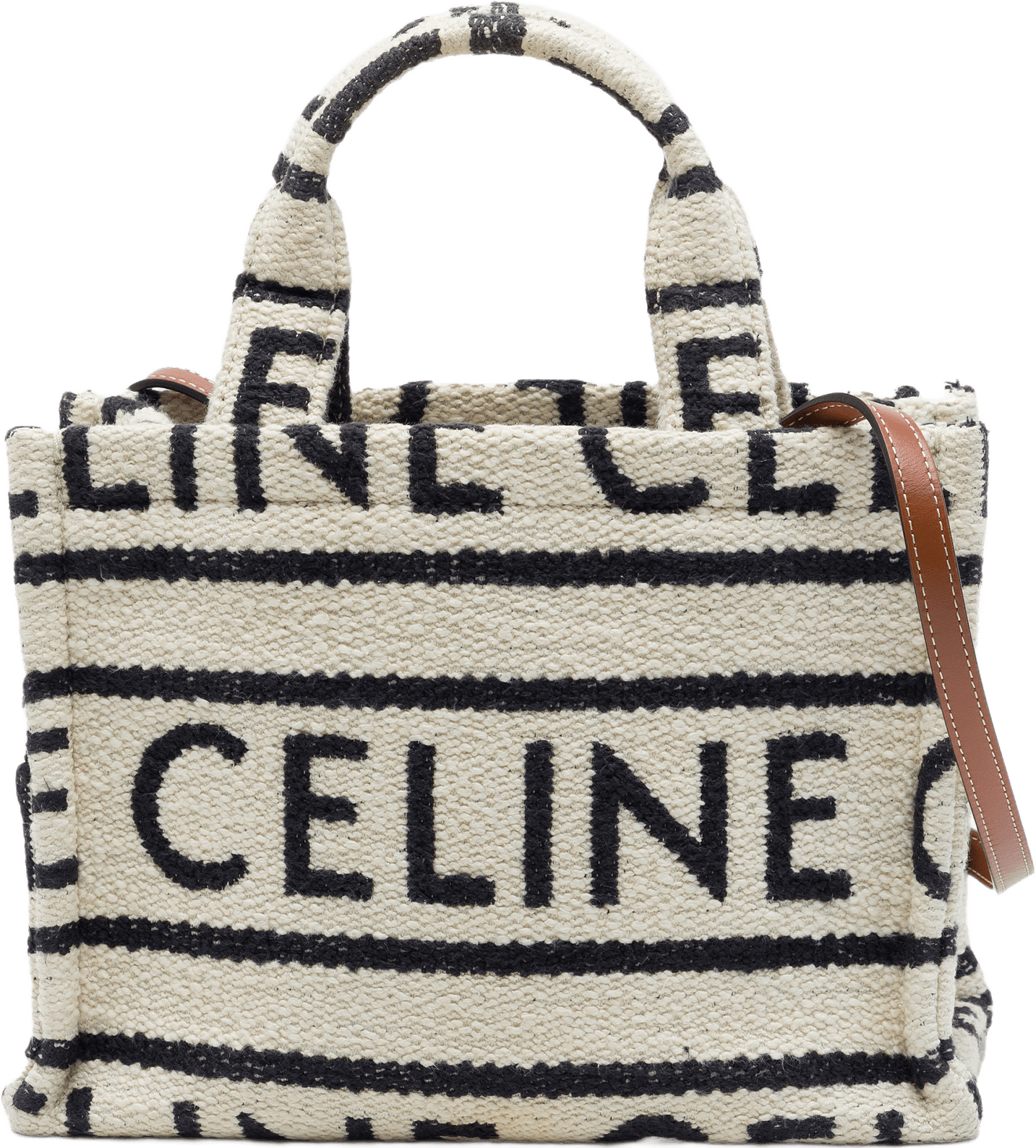Celine Small Canvas Cabas Thais Satchel, från Luxclusif, i färgen beige.