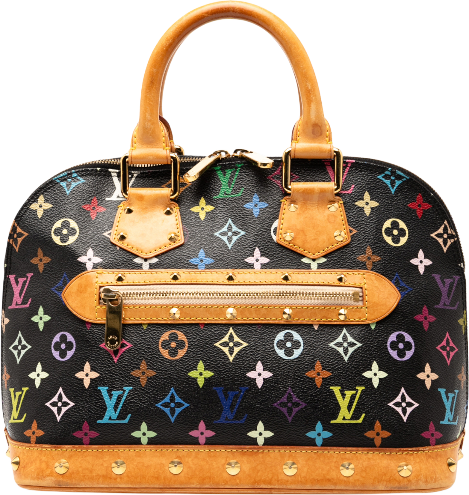Louis Vuitton Monogram Multicolore Alma Pm, från Luxclusif, i färgen black.