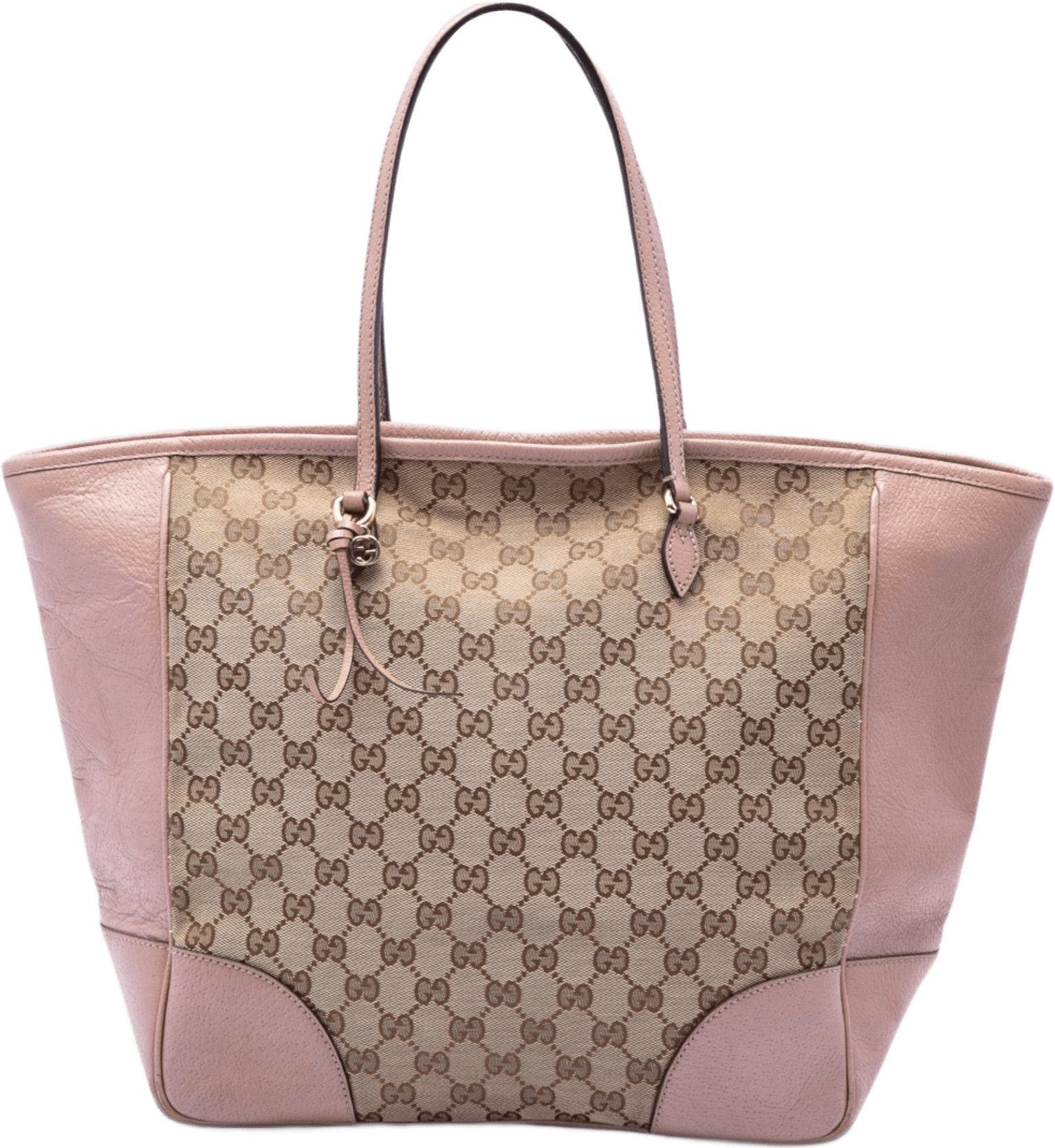 Gucci Gg Canvas And Leather Bree Tote, från Luxclusif, i färgen beige.