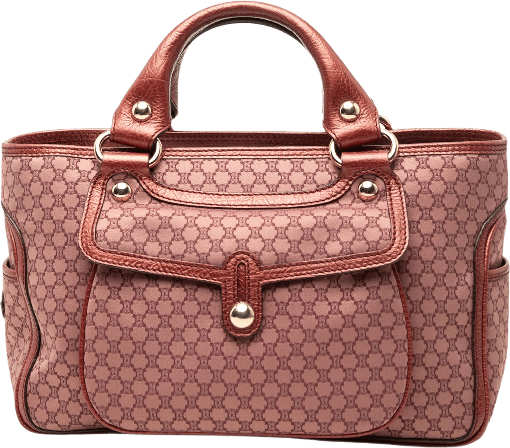 Celine Macadam Canvas Boogie Handbag, från Luxclusif, i färgen rosa.