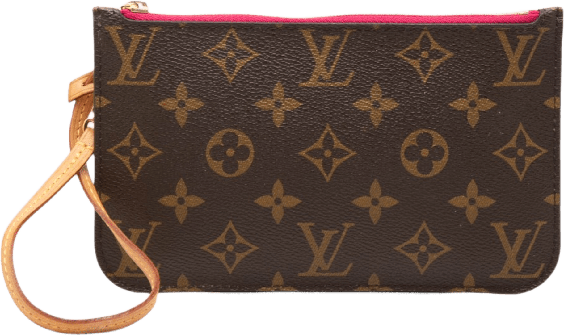 Louis Vuitton Monogram Neverfull Pm Pouch, från Luxclusif, i färgen brown.