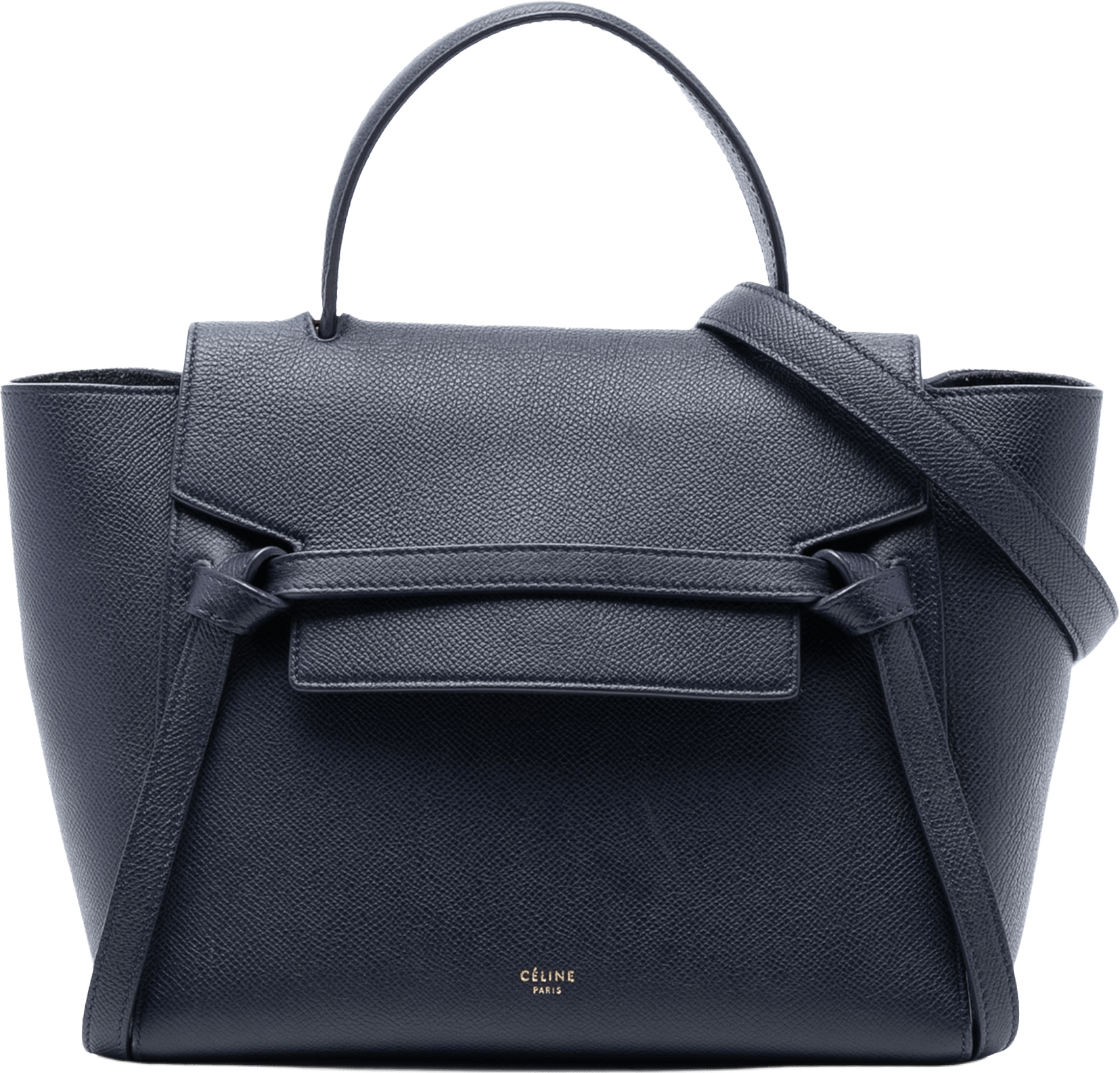 Celine Micro Grained Calfskin Belt Bag, från Luxclusif, i färgen black.