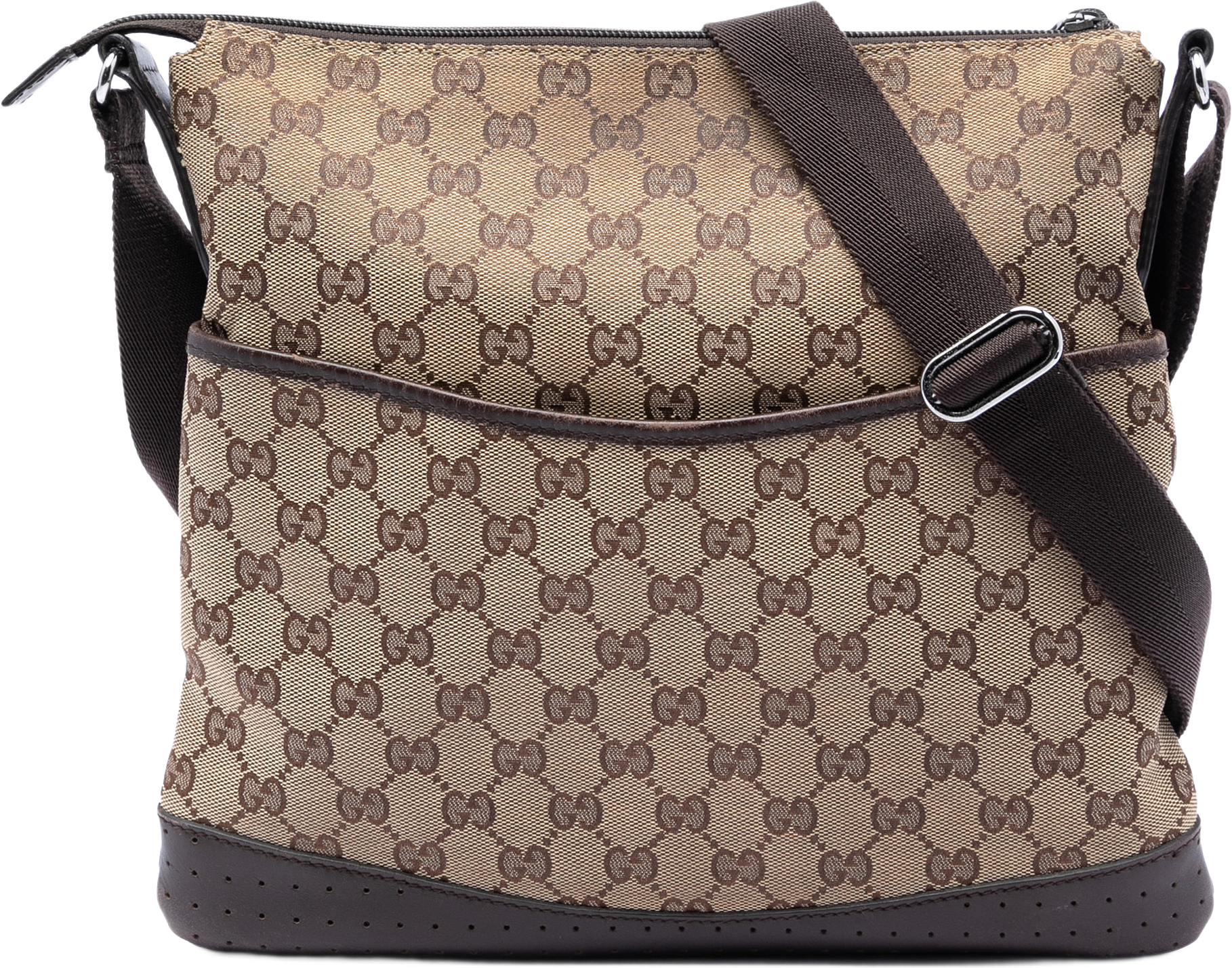 Gucci Gg Canvas Crossbody, från Luxclusif, i färgen beige.