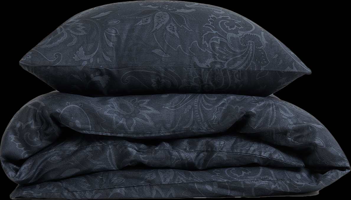 Bäddset Arkipelag Pattern Enkelt Navy 150x210cm Med 1st Örngott 50x60cm