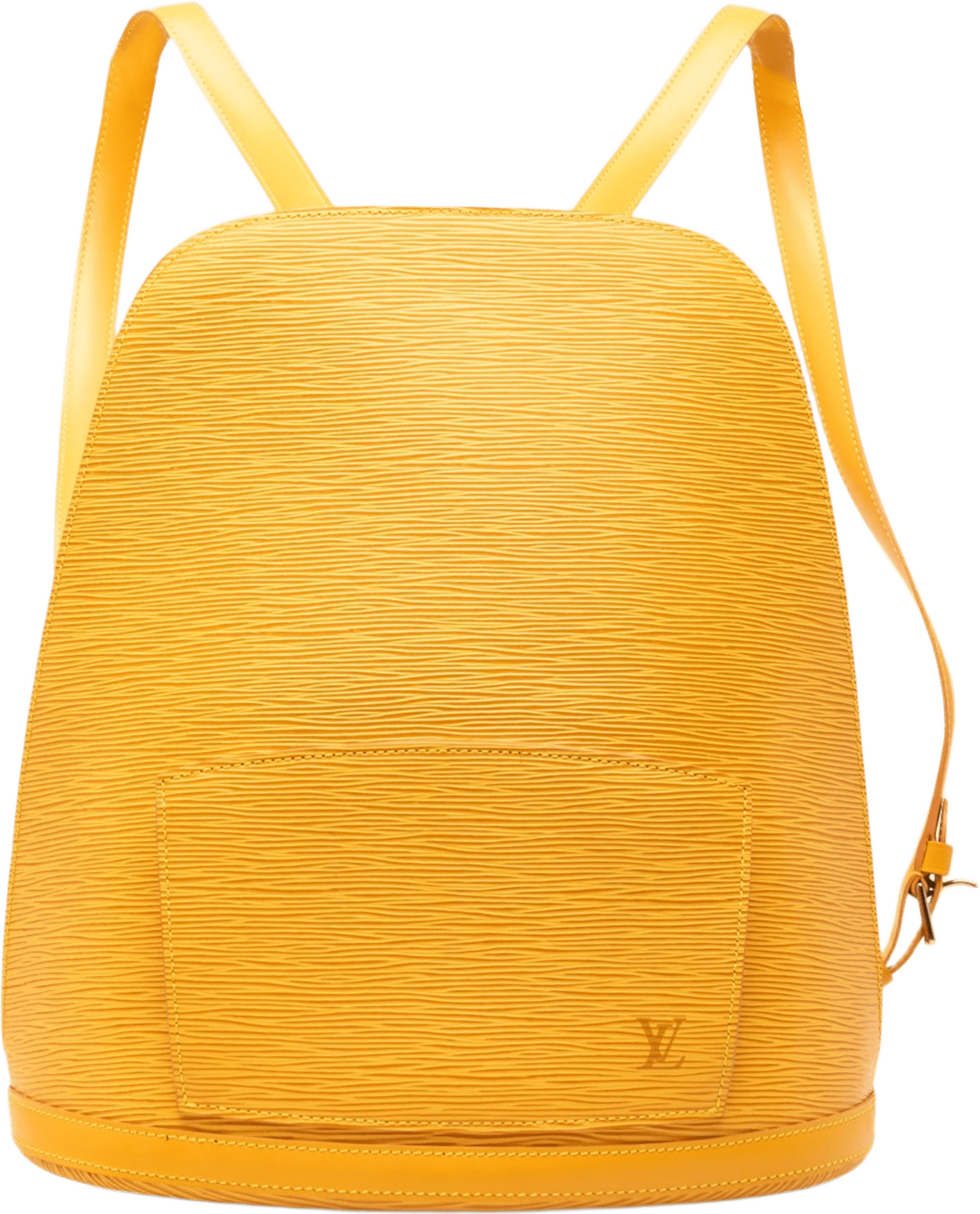 Louis Vuitton Epi Gobelins, från Luxclusif, i färgen gul.