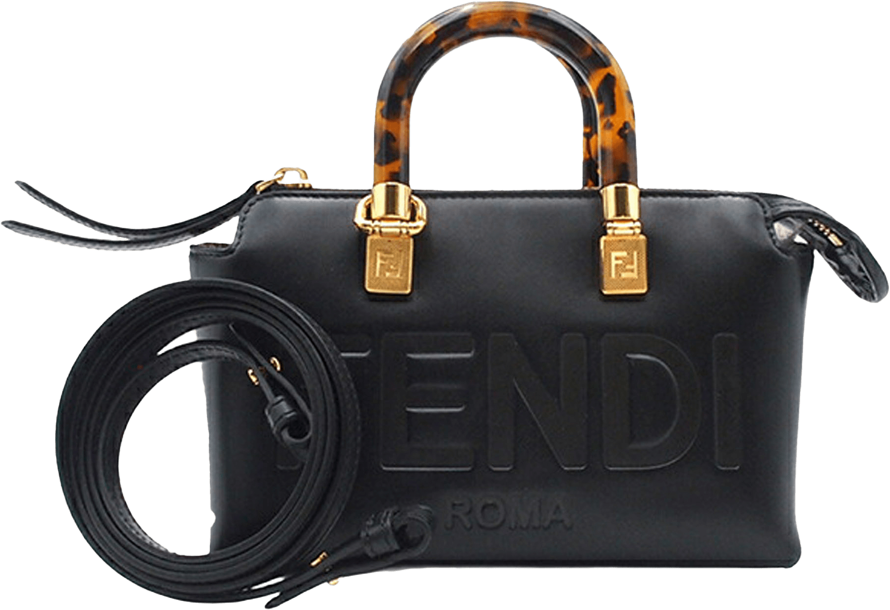 Fendi Mini Leather By The Way Satchel, från Luxclusif, i färgen black.
