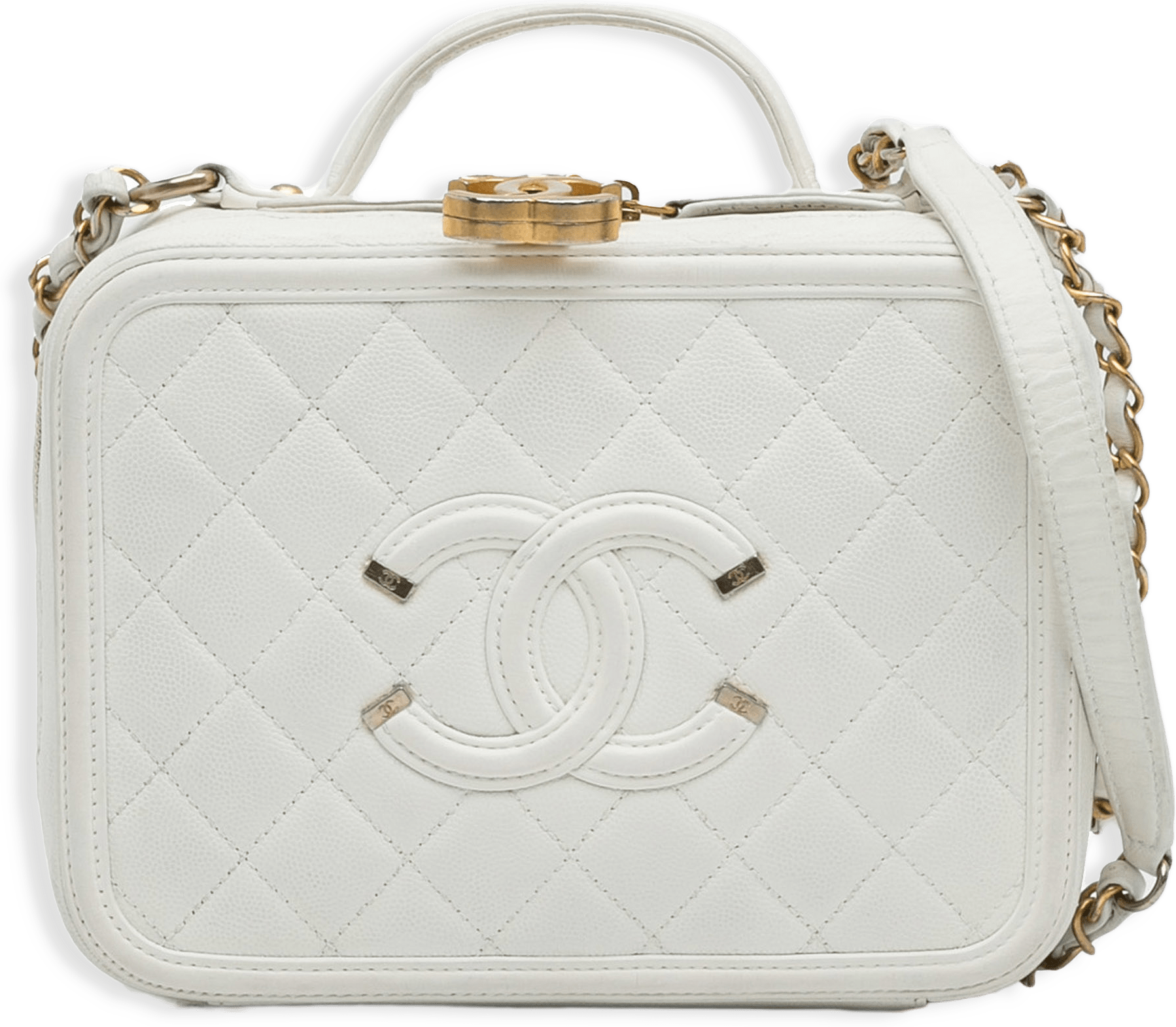 Chanel Medium Caviar Filigree Vanity Case