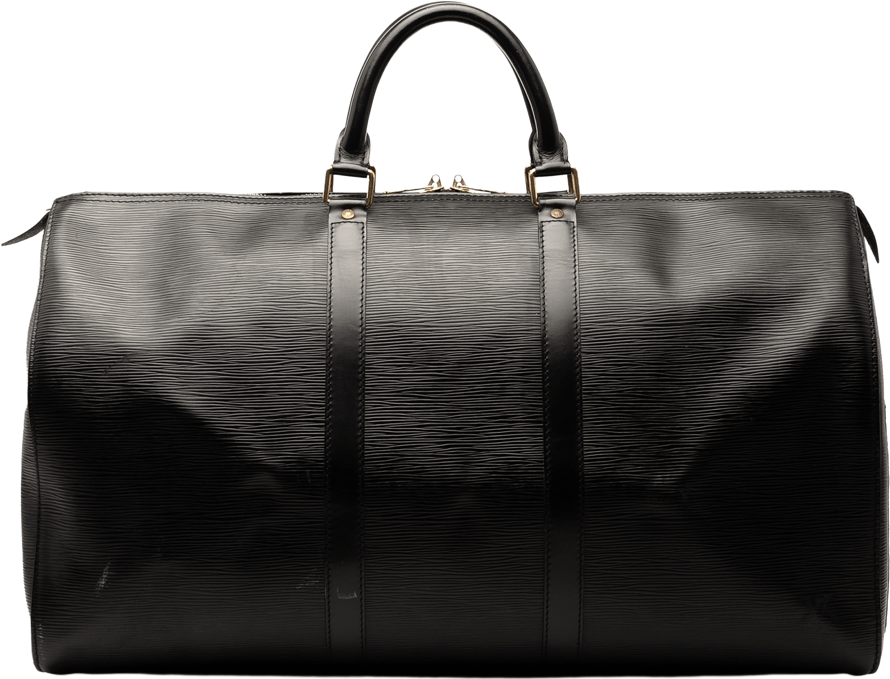 Louis Vuitton Epi Keepall 50, från Luxclusif, i färgen black.