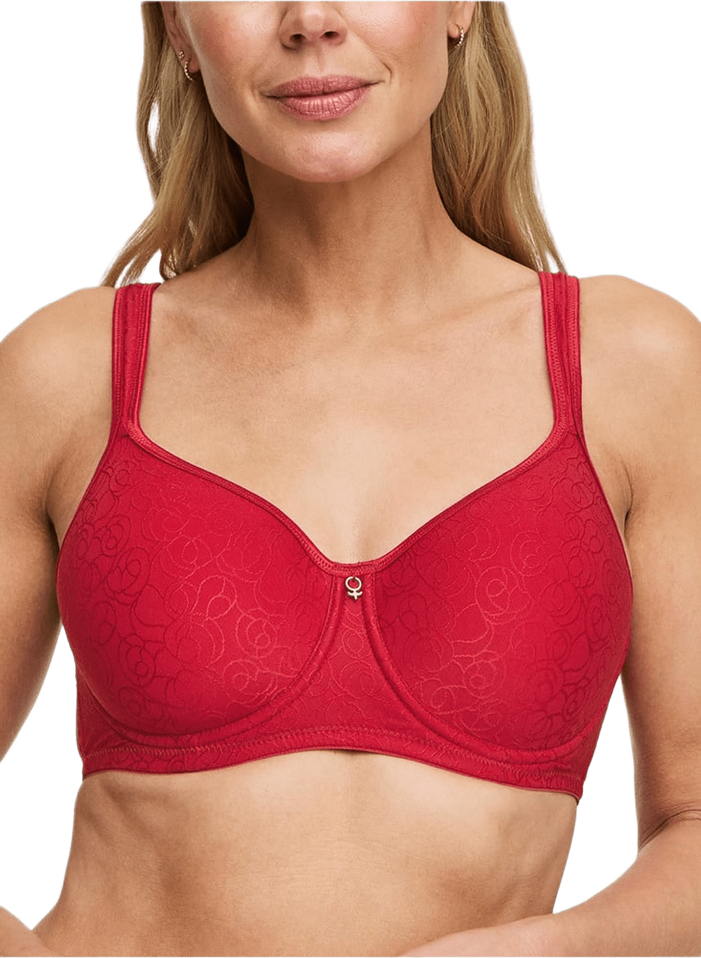 Agnes Shape Vadderad Bygel-bh, från Swegmark, i färgen dark red.