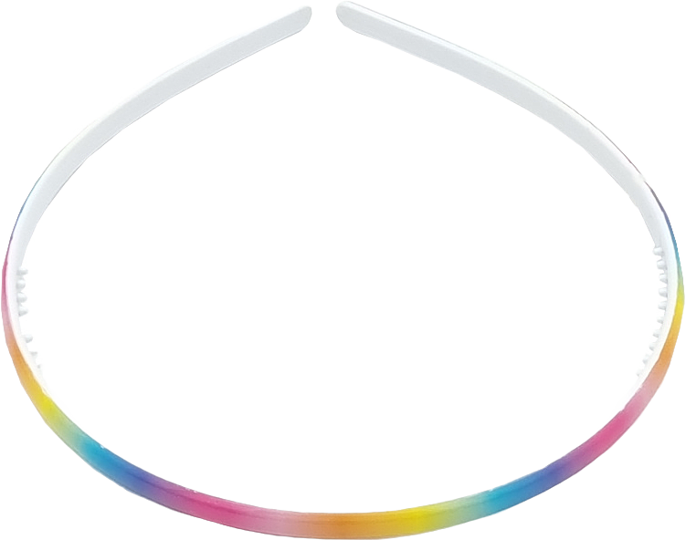 Diadem I Regnbågsfärger 0,6 Cm, från Complement Kids, i färgen multi.