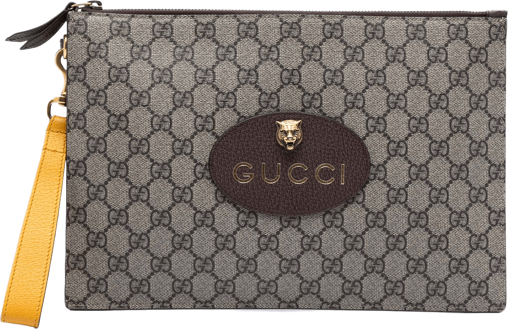 Gucci Gg Supreme Neo Vintage Clutch, från Luxclusif, i färgen beige.