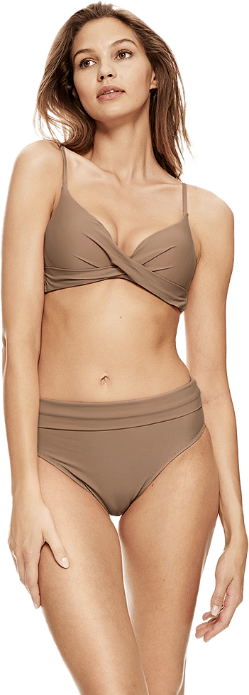 Top Bermuda, från Scampi, i färgen dark sand.