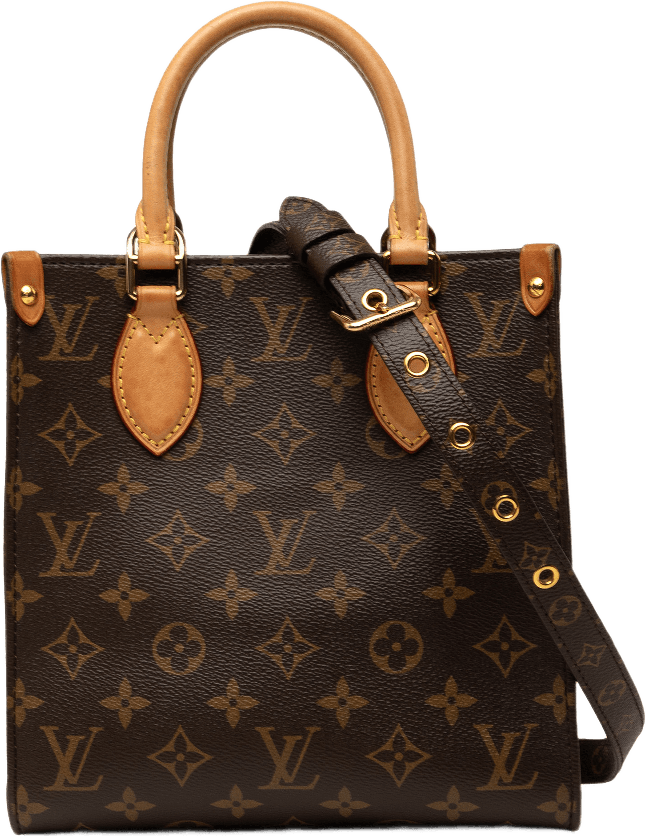 Louis Vuitton Monogram Sac Plat Bb, från Luxclusif, i färgen brun.