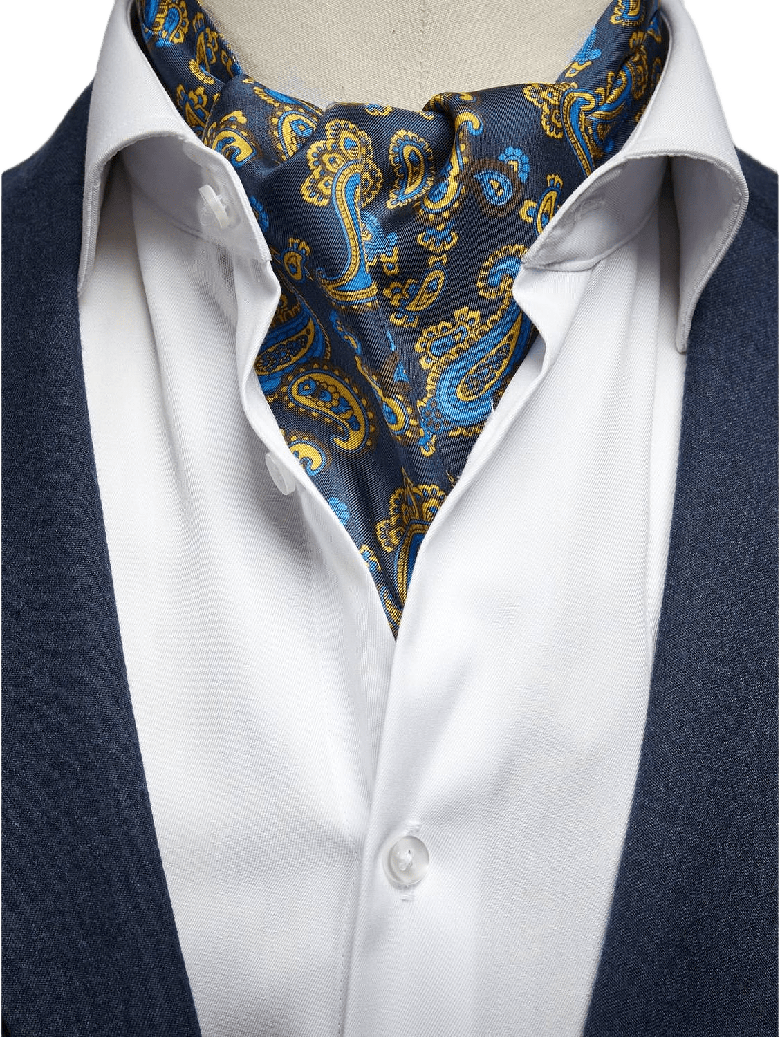 Silk Double Pointed Ascot Paisley
