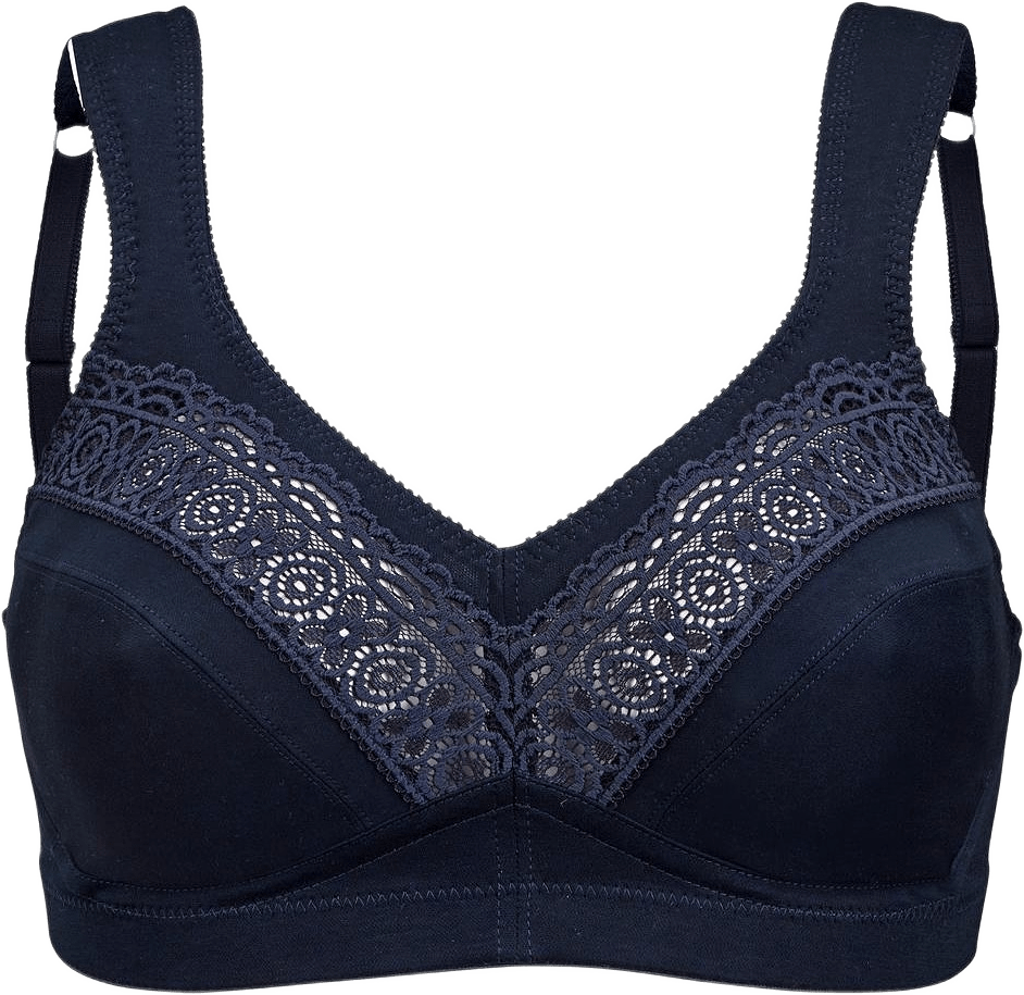 Cotton Star Bh Utan Bygel, från Swegmark, i färgen navy.