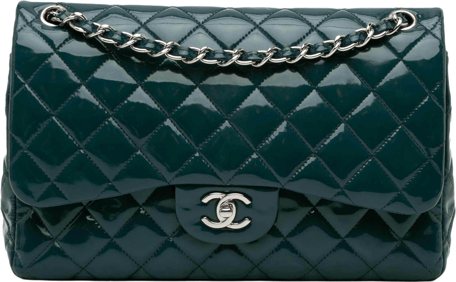 Chanel Jumbo Classic Patent Double Flap