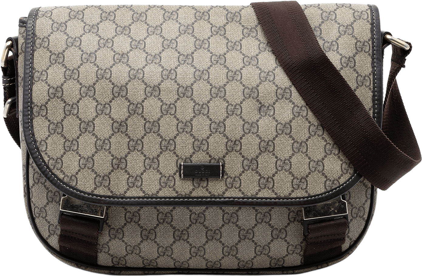 Gucci Gg Supreme Crossbody, från Luxclusif, i färgen beige.