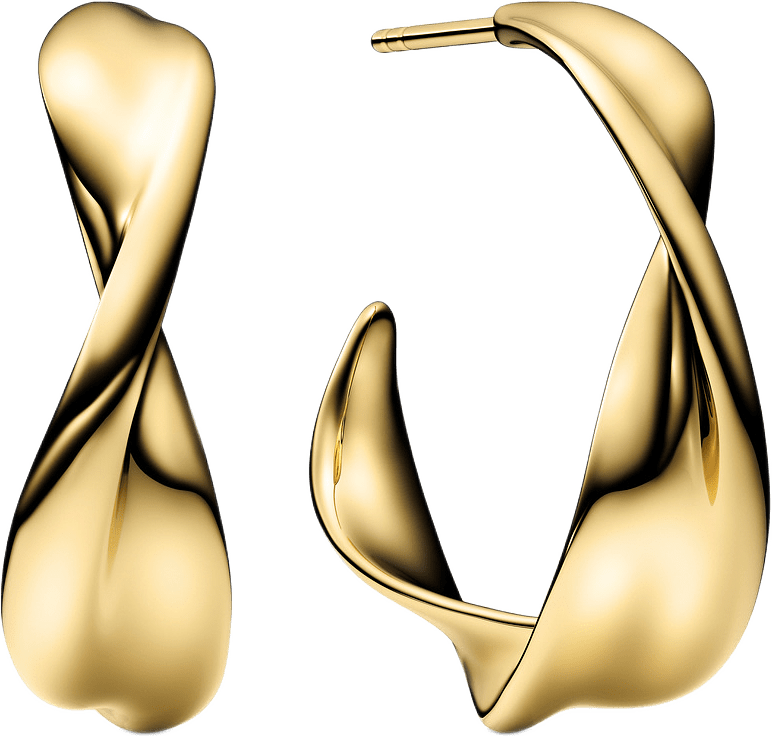 Örhängen Foglia, från Sif Jakobs Jewellery, i färgen 18k gold plated.