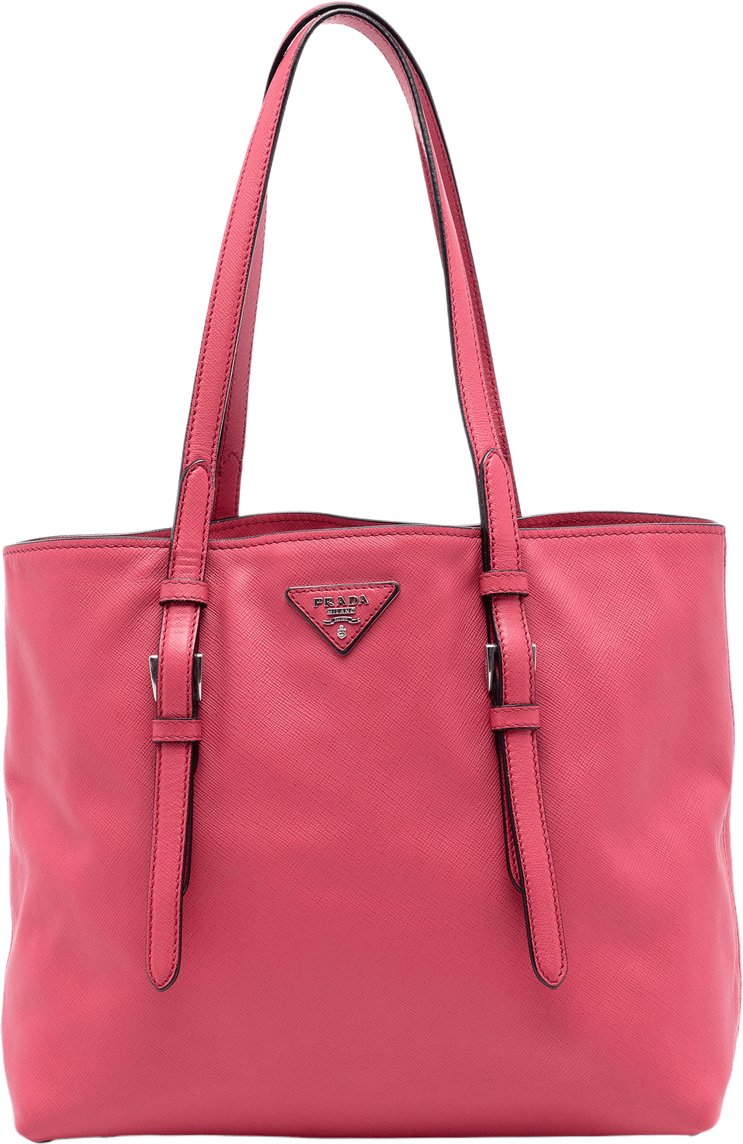 Prada Saffiano Soft Shopping Tote, från Luxclusif, i färgen blush.