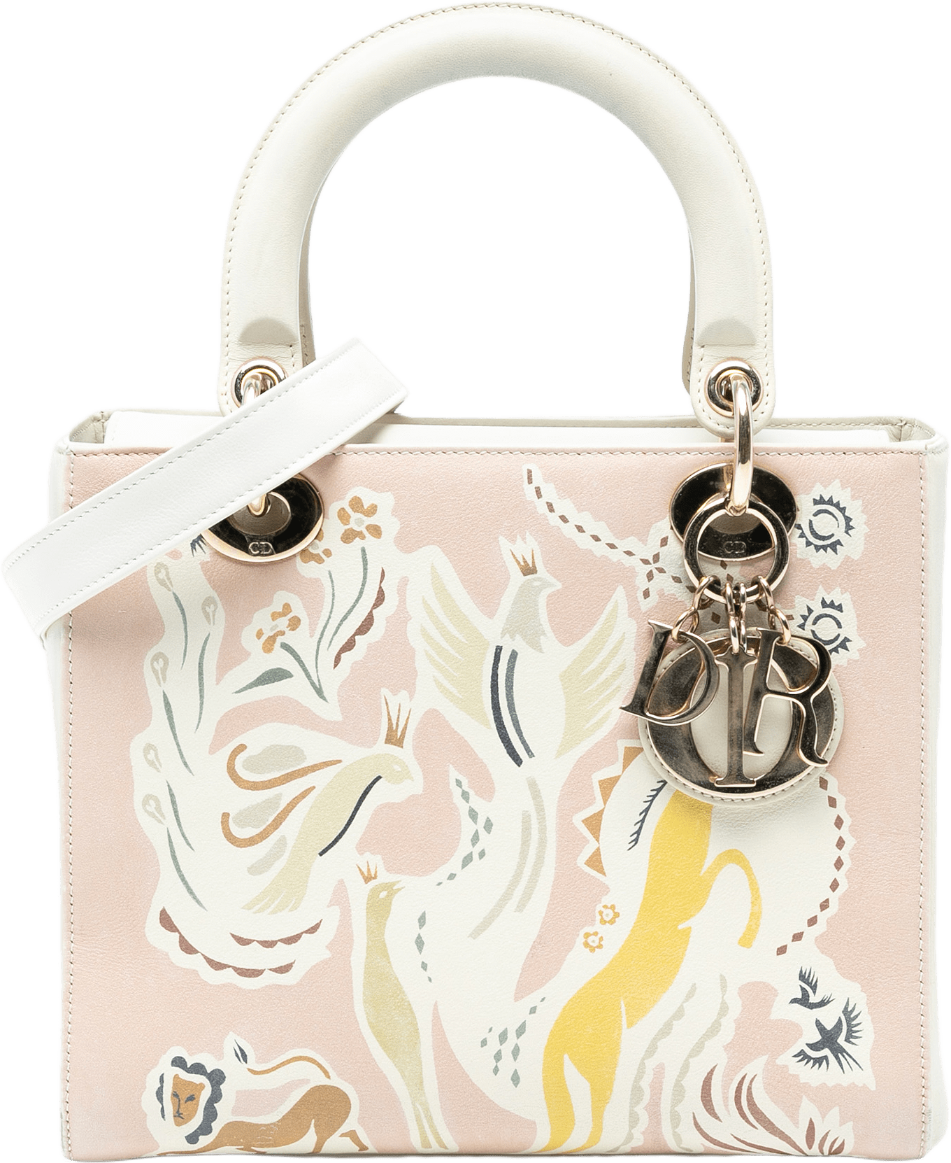 Dior Medium Calfskin Fairy Tale Lady Dior, från Luxclusif, i färgen light pink.