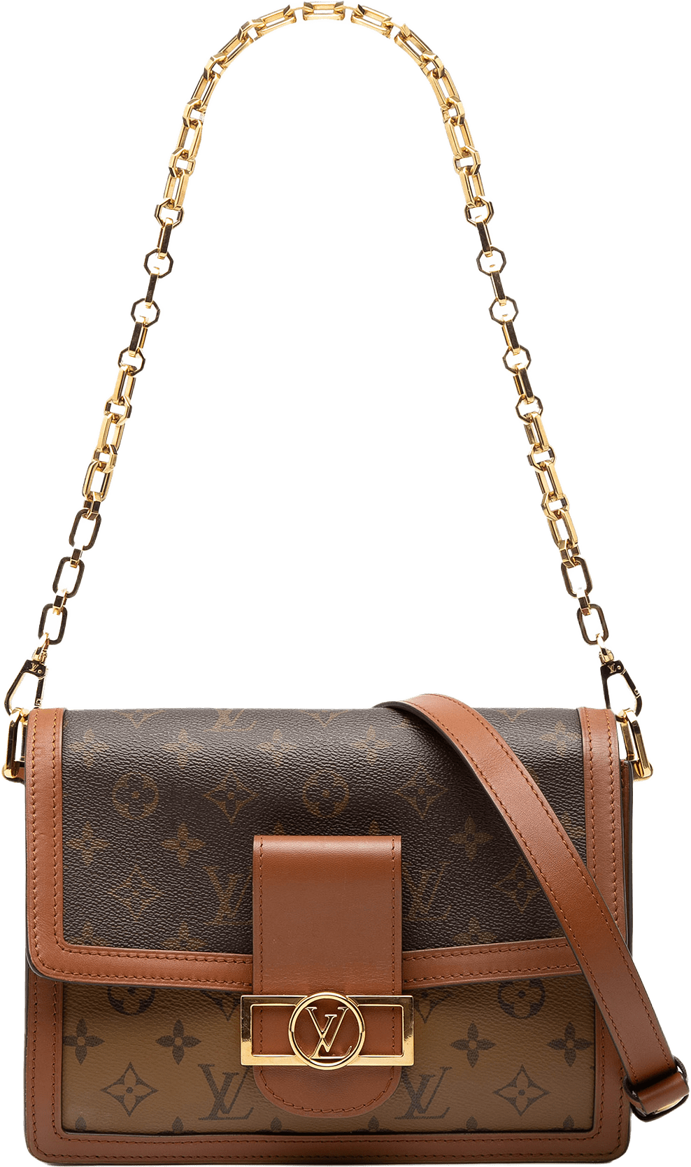 Louis Vuitton Monogram Reverse Dauphine Mm, från Luxclusif, i färgen brown.