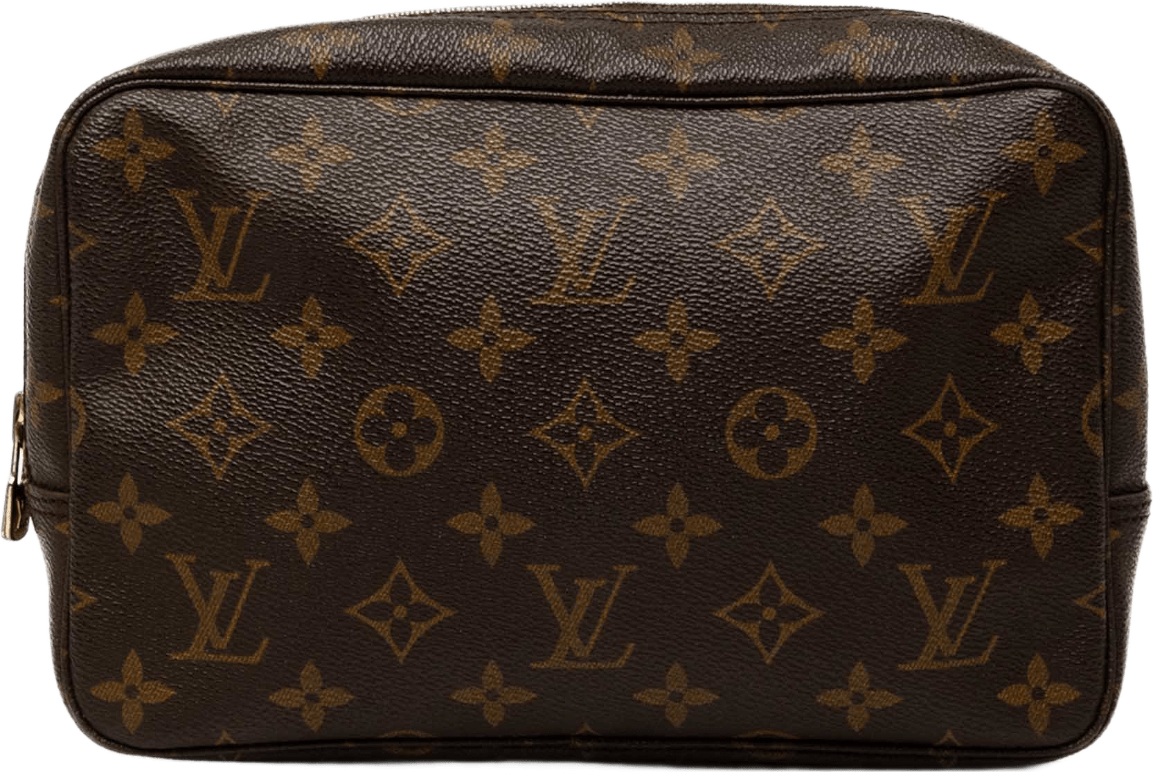 Louis Vuitton Monogram Trousse Toilette 23, från Luxclusif, i färgen brun.