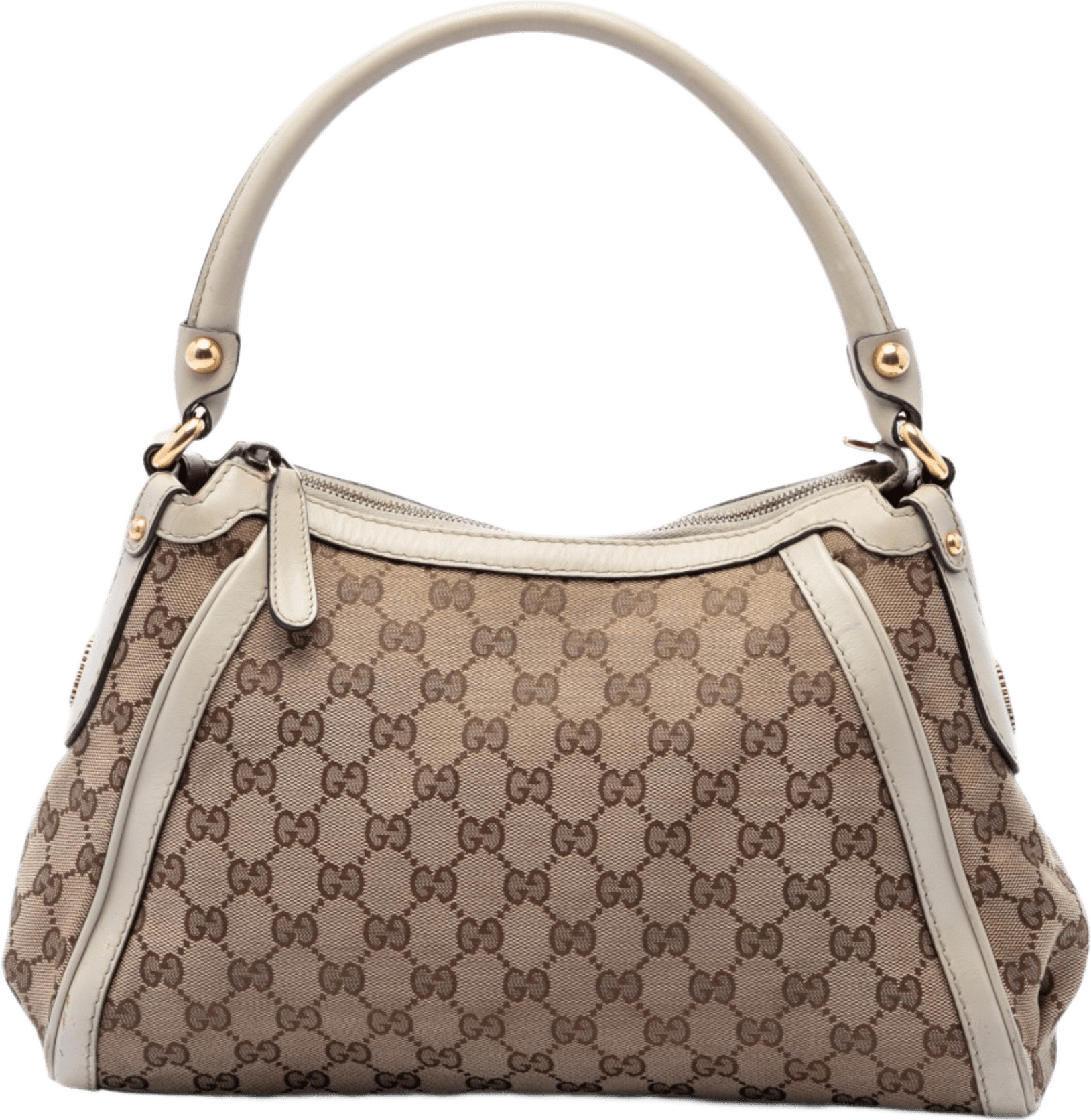 Gucci Gg Canvas Scarlett Handbag, från Luxclusif, i färgen beige.