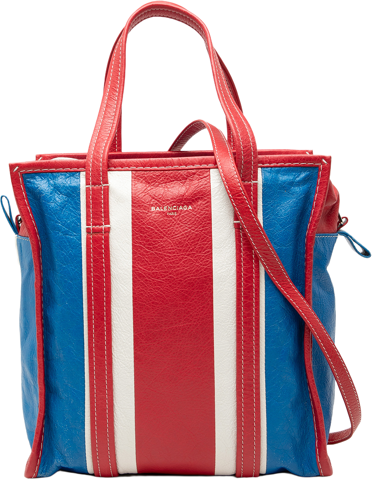 Balenciaga S Lambskin Bazar Shopper Tote, från Luxclusif, i färgen red.
