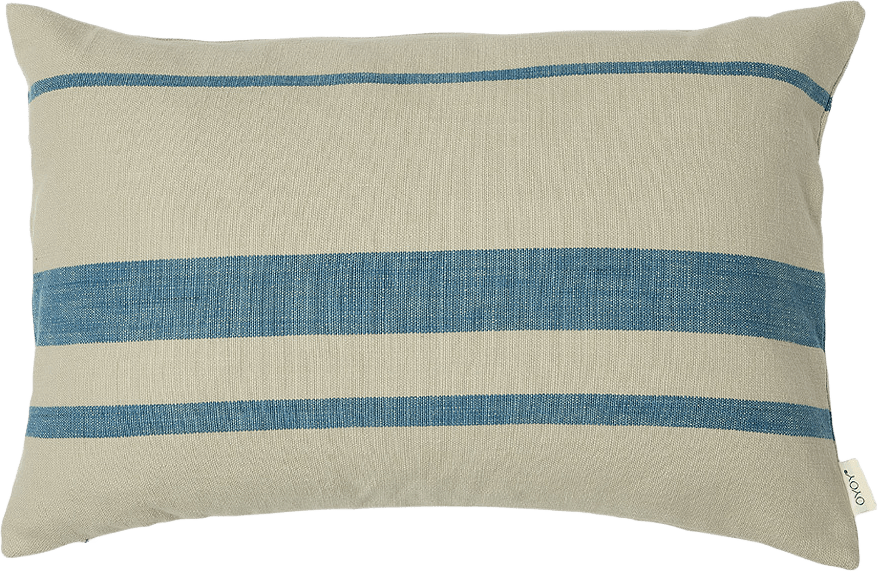 Sofuto Cushion Cover Long, från OYOY Living, i färgen blue,clay.