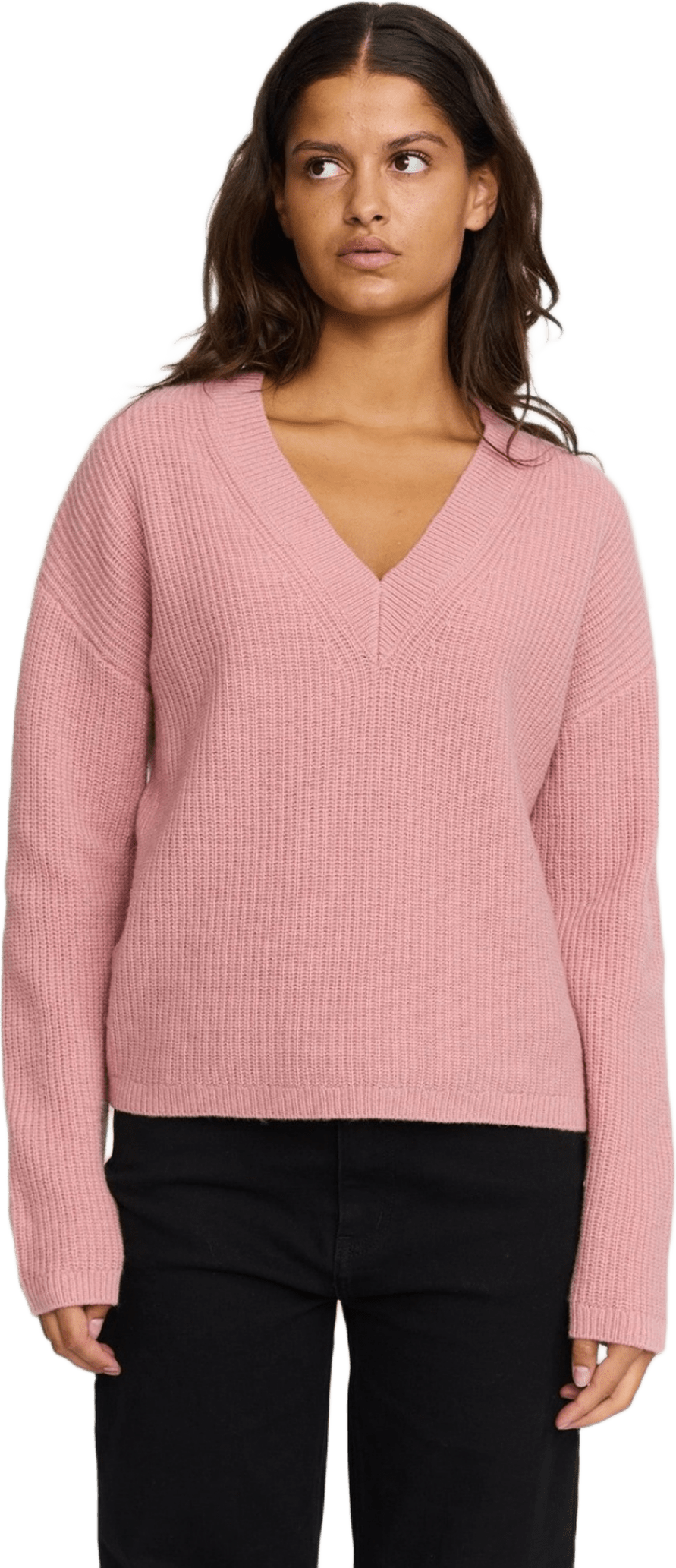 Srwest V-neck Knit - Zephyr Melange, från Soft Rebels, i färgen zephyr melange.