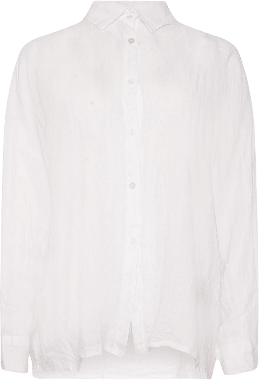 Gia, Shirt, Linen - White