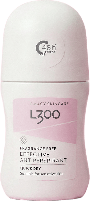 Effektiv Antiperspirant Oparfymerad, från L300.