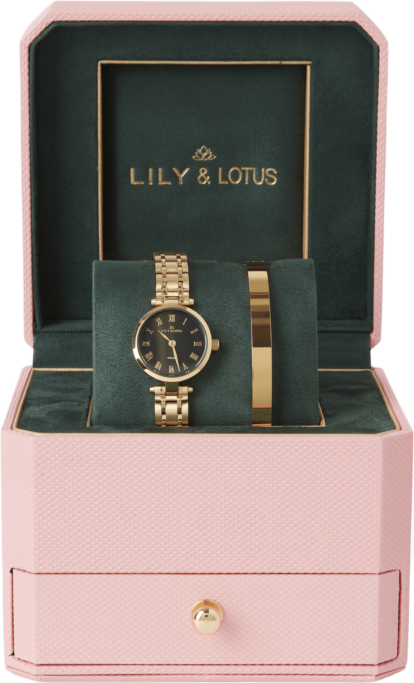 Klocka i rostfritt stål  WS8331, från Lily & Lotus, i färgen Gold 3.