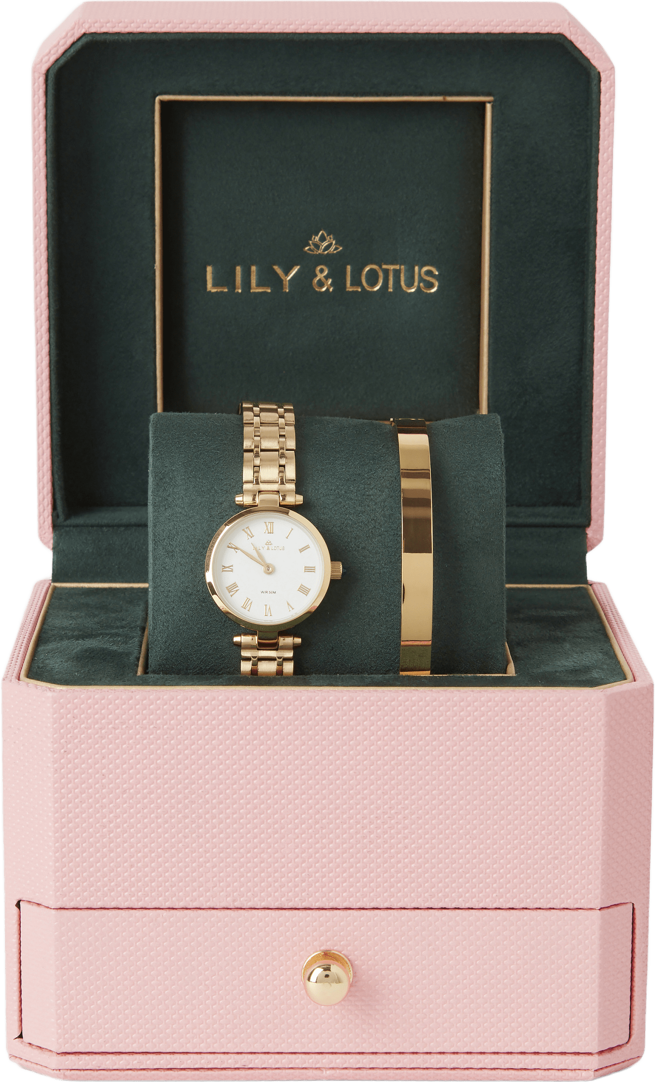 Klocka i rostfritt stål  WS8331, från Lily & Lotus, i färgen Gold 4.