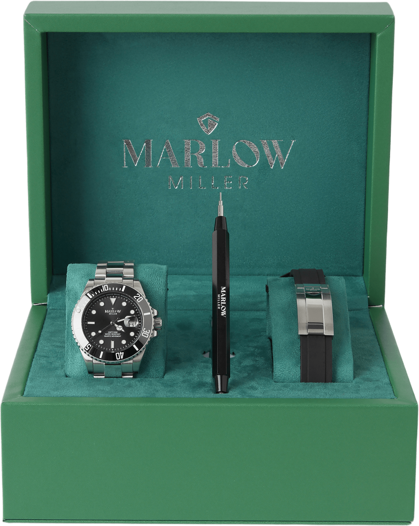 Klocka i rostfritt stål WS8270, från Marlow Miller, i färgen Silver 12.