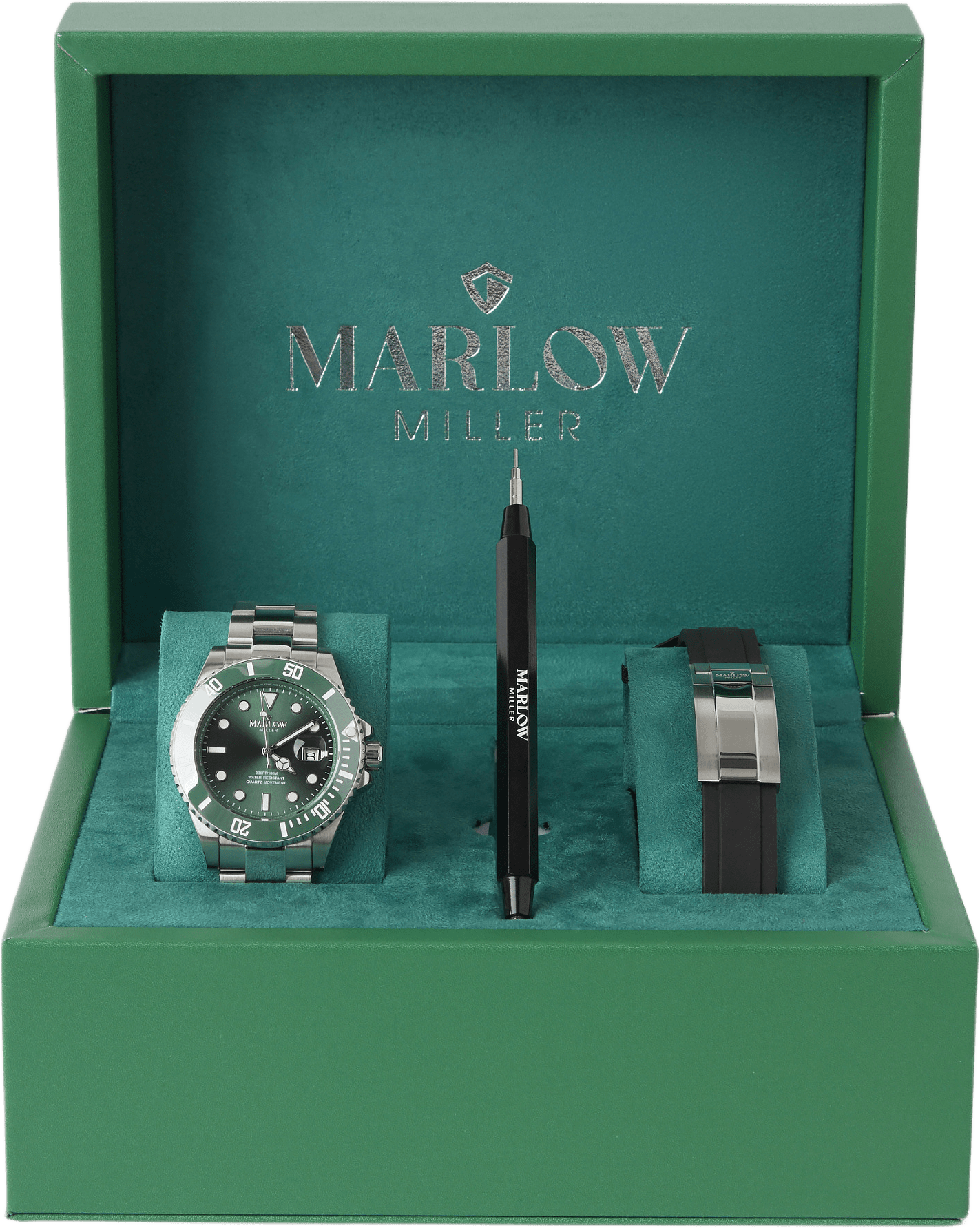 Klocka i rostfritt stål WS8270, från Marlow Miller, i färgen Silver 13.