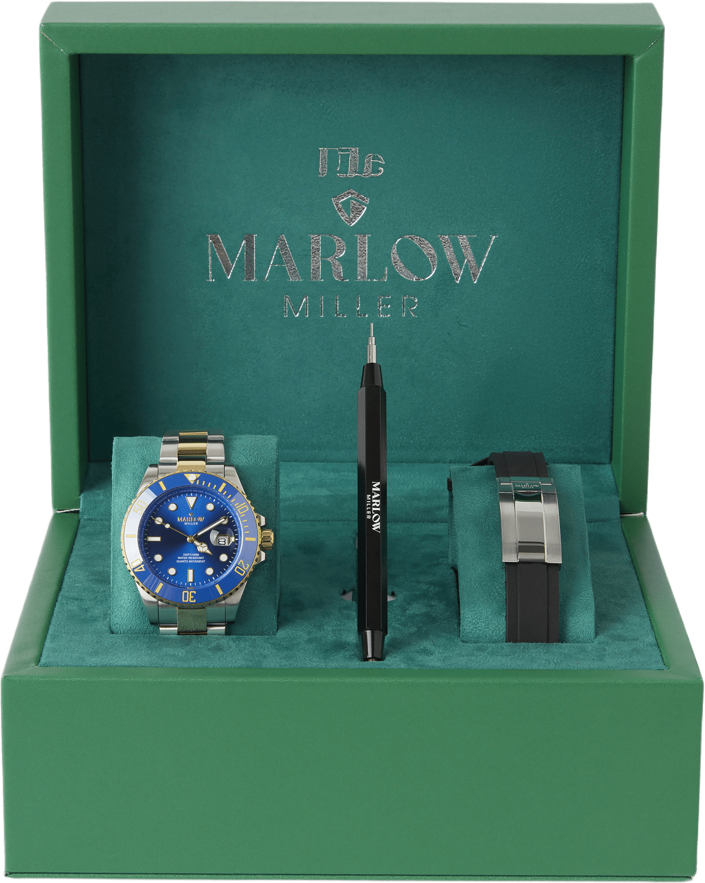 Klocka i rostfritt stål WS8270, från Marlow Miller, i färgen 2tone 15.