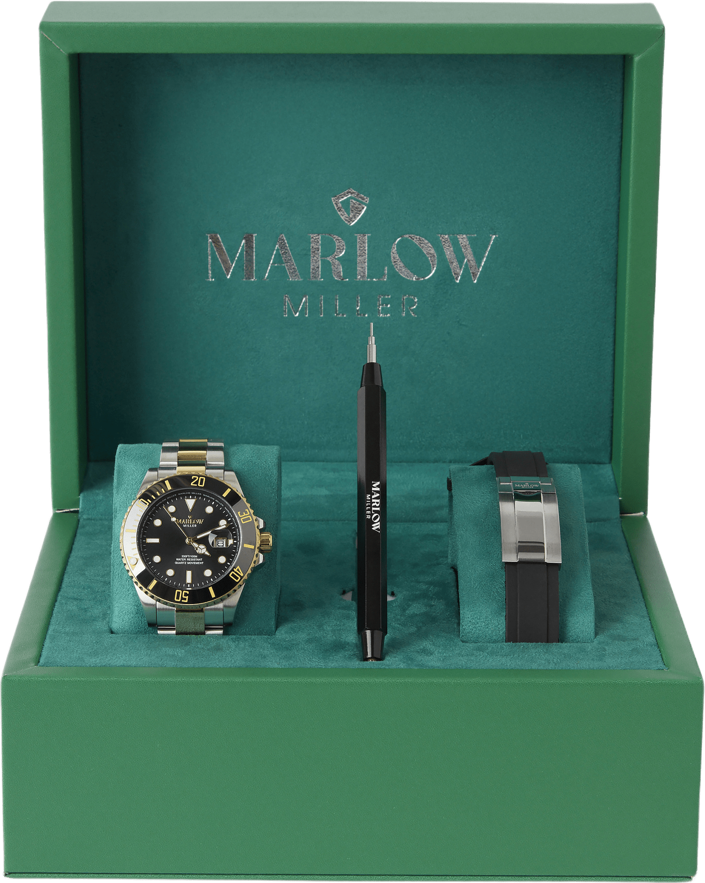 Klocka i rostfritt stål WS8270, från Marlow Miller, i färgen 2tone 16.