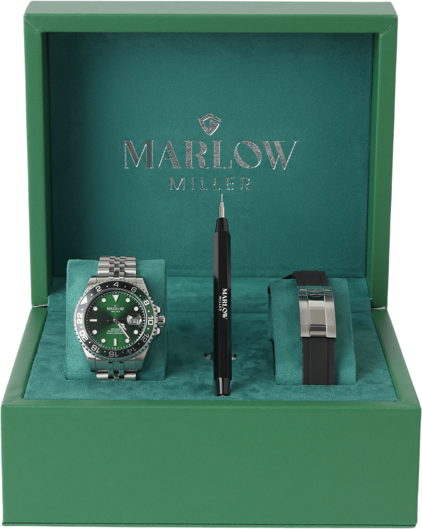 Klocka i rostfritt stål WS8268, från Marlow Miller, i färgen Silver 23.