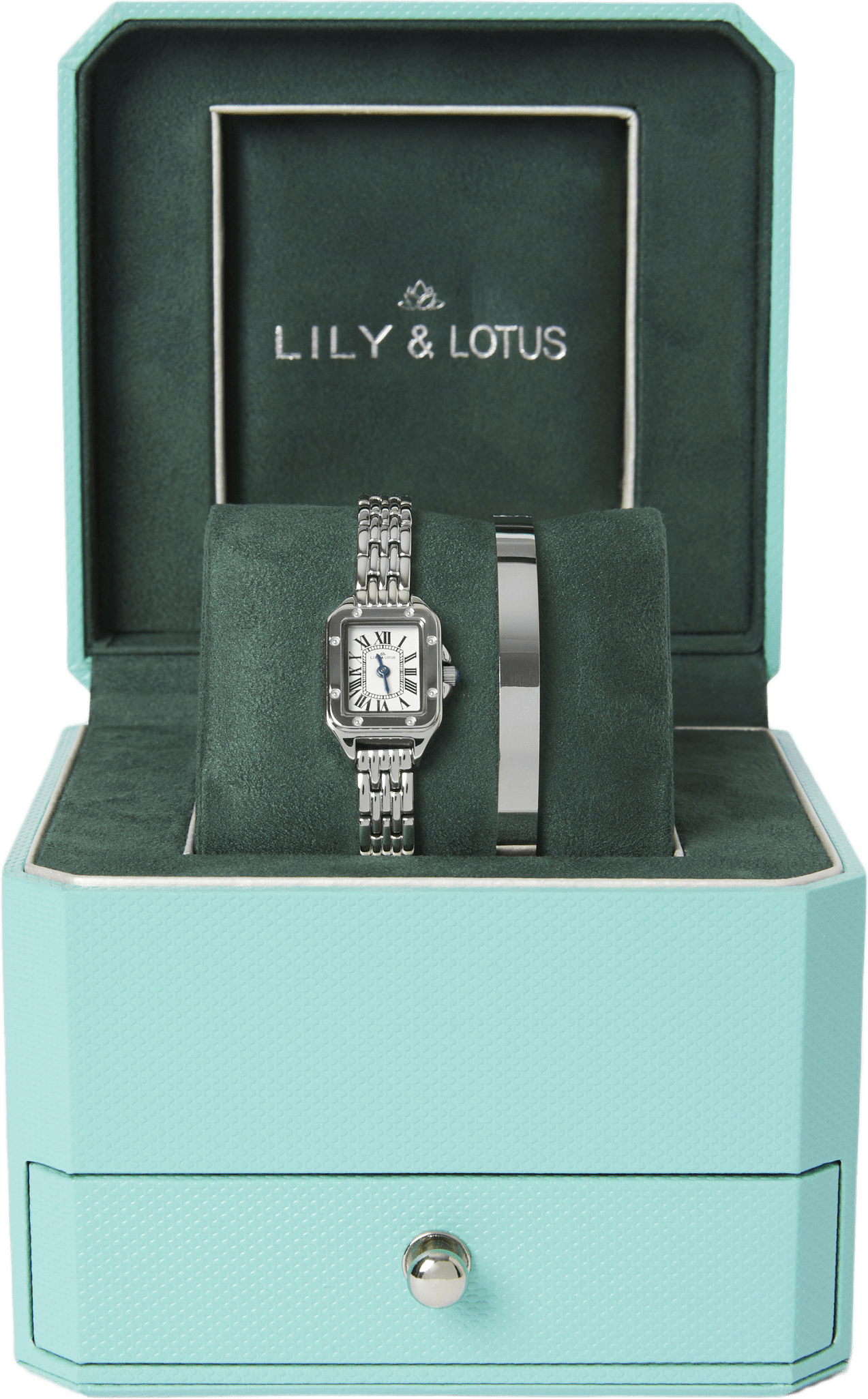 Klocka i rostfritt stål CM220905, från Lily & Lotus, i färgen Silver.