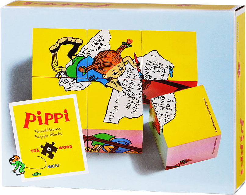 Pusselklossar, 6 bitar, från PIPPI.