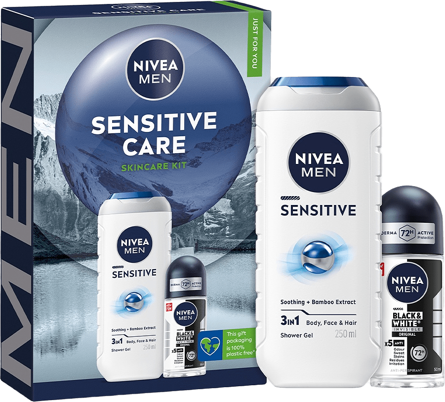 Presentbox Sensitive Care Giftpack 300 ml NIVEA MEN, från NIVEA.
