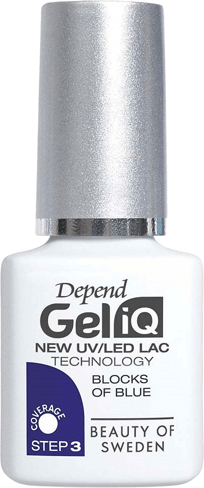 Gel iQ Denmark, från Depend, i färgen Blocks Of Blue.