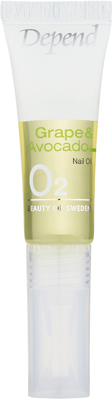 O2 Grape & Avocado Nail Oil, tub, från Depend.