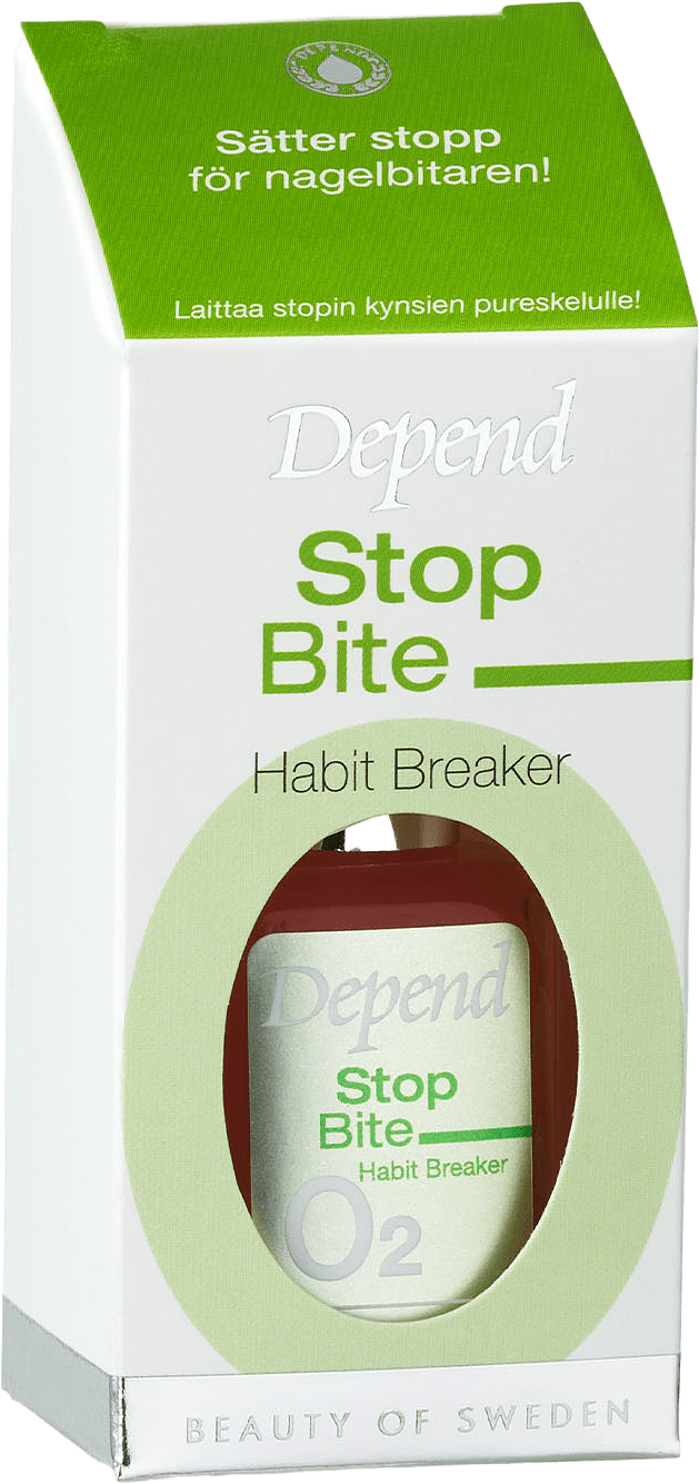 O2 Stop Bite Habit Breaker, från Depend.