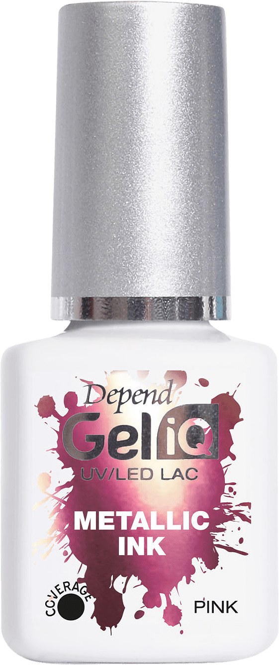 Gel iQ Metallic Ink, från Depend, i färgen Pink.