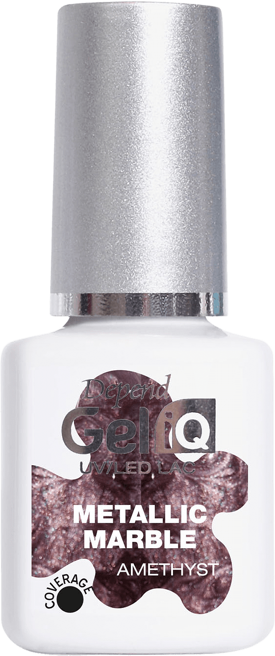 Gel iQ Metallic Marble, från Depend, i färgen Ametehyst.