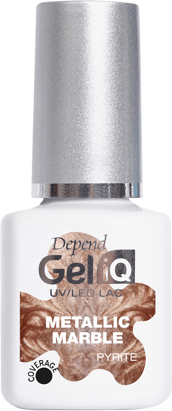 Gel iQ - Metallic Marble, från Depend, i färgen Pyrite.