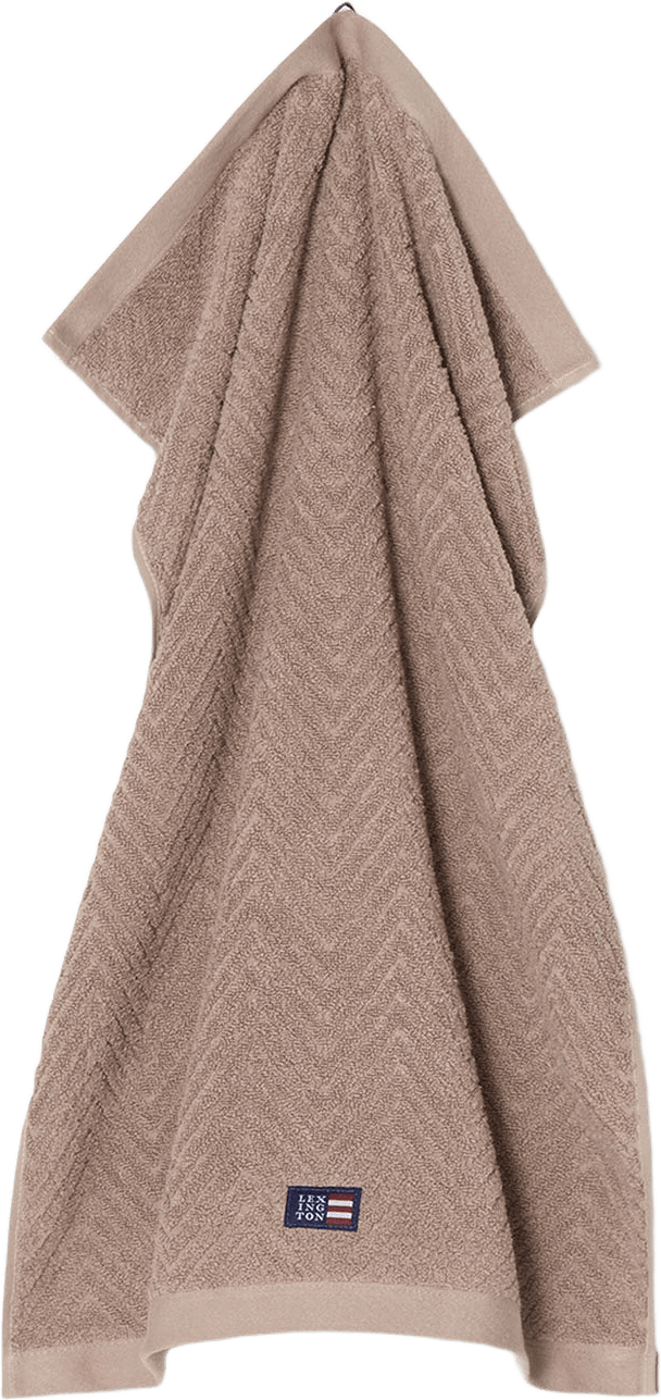 Herringbone Towel Chocolate, från Lexington, i färgen Chocolate.