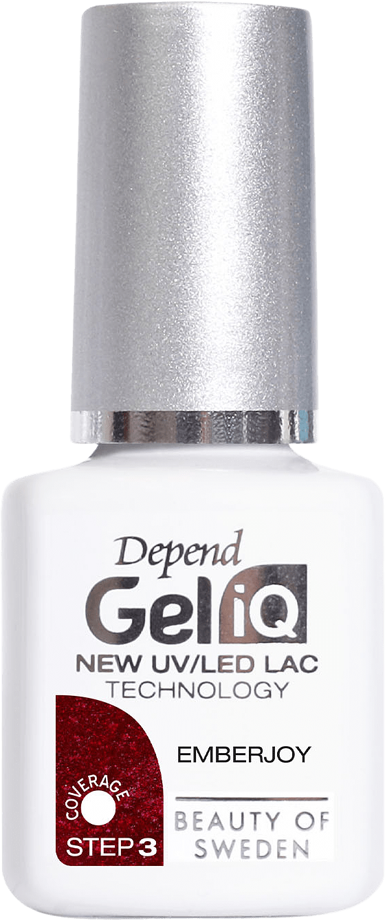 Gel iQ Winter Collection, från Depend, i färgen Emberjoy.
